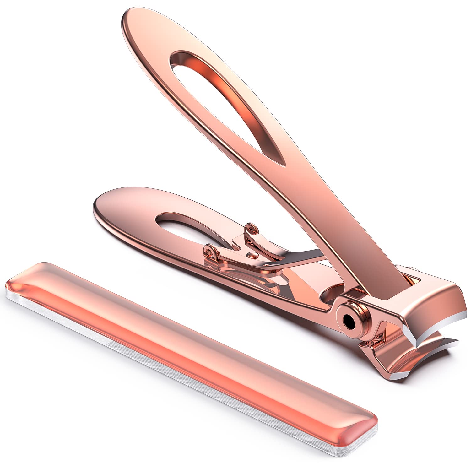 Amazon.com : Nail File and Buffer Thick Toenail Clippers Nail Buffer Block  Nail Brush Kit Manicure Nail File Kit 8 in 1 Cuticle Trimmer Set & Thick  Toenail Clippers Set (Pink Clipper